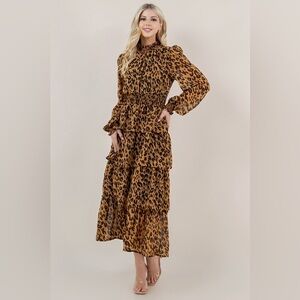 Leopard Print Maxi Dress